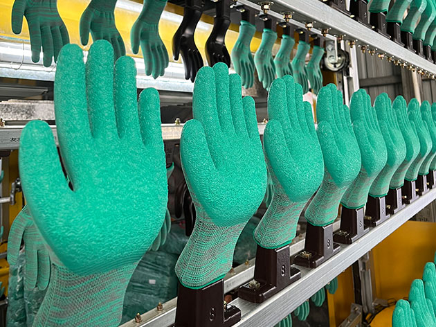 Latex Wrinkle Gloves Dipping Line